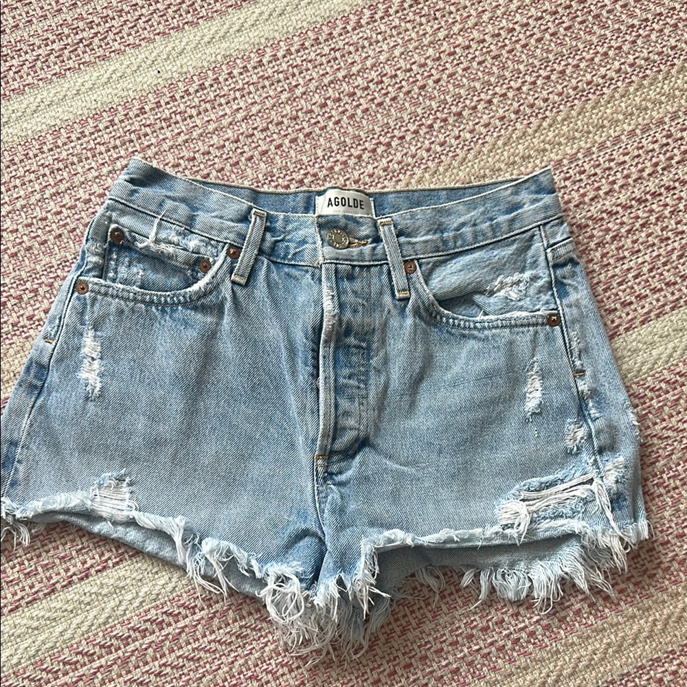 Agolde Parker Denim Shorts